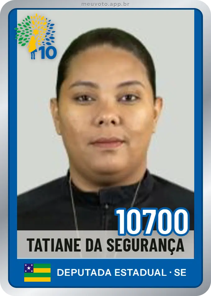 Carta de Tatiane da Segurança, número 10700, Republicanos
