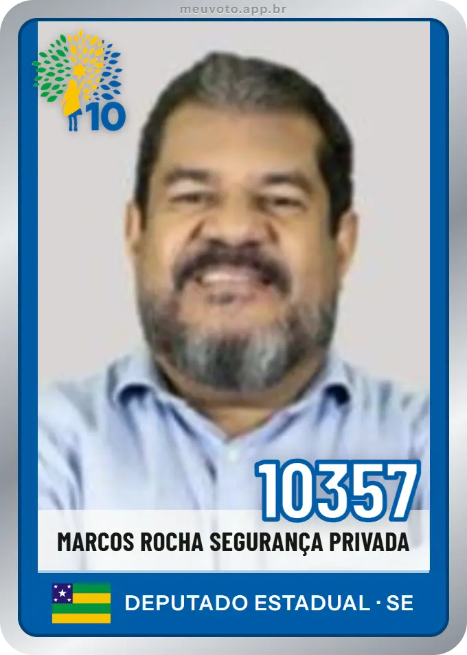 Carta de Marcos Rocha Segurança Privada, número 10357, Republicanos