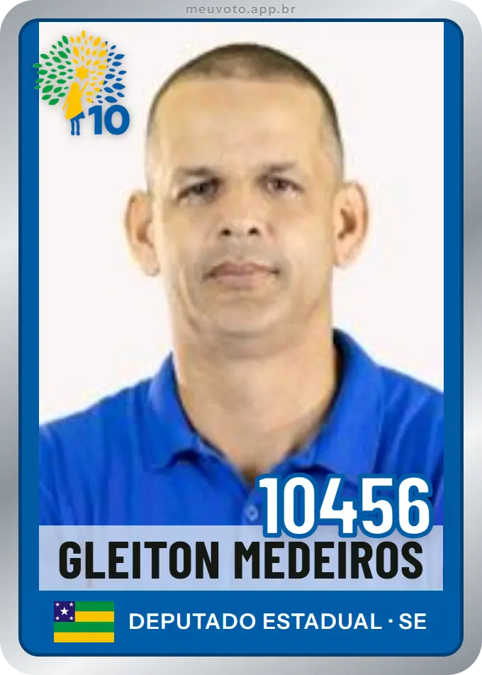 Carta de Gleiton Medeiros, número 10456, Republicanos