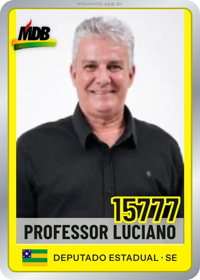 Carta de Professor Luciano, número 15777, MDB