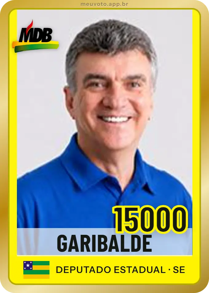 Carta de Garibalde, número 15000, MDB
