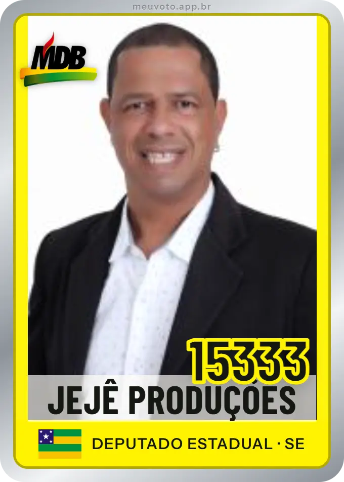 Carta de Jejê Produções, número 15333, MDB
