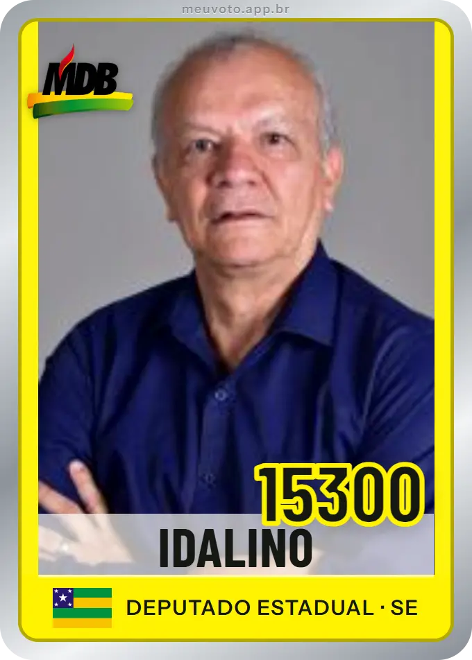 Carta de Idalino, número 15300, MDB