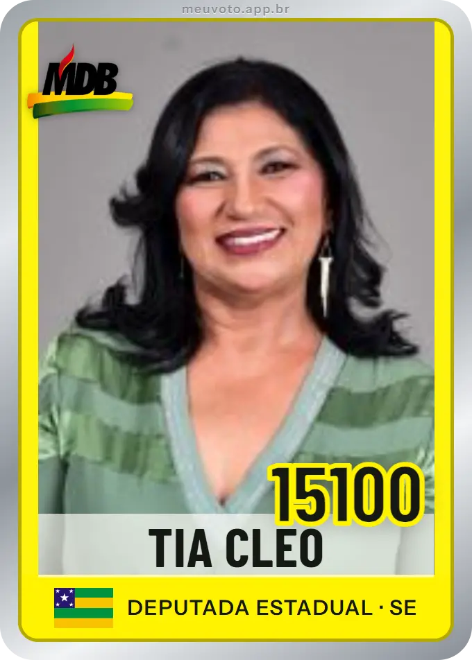 Carta de Tia Cléo, número 15100, MDB