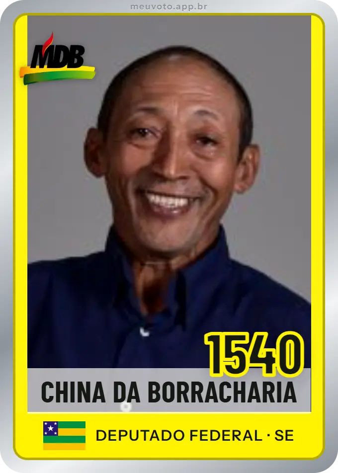 Carta de China da Borracharia, número 1540, MDB