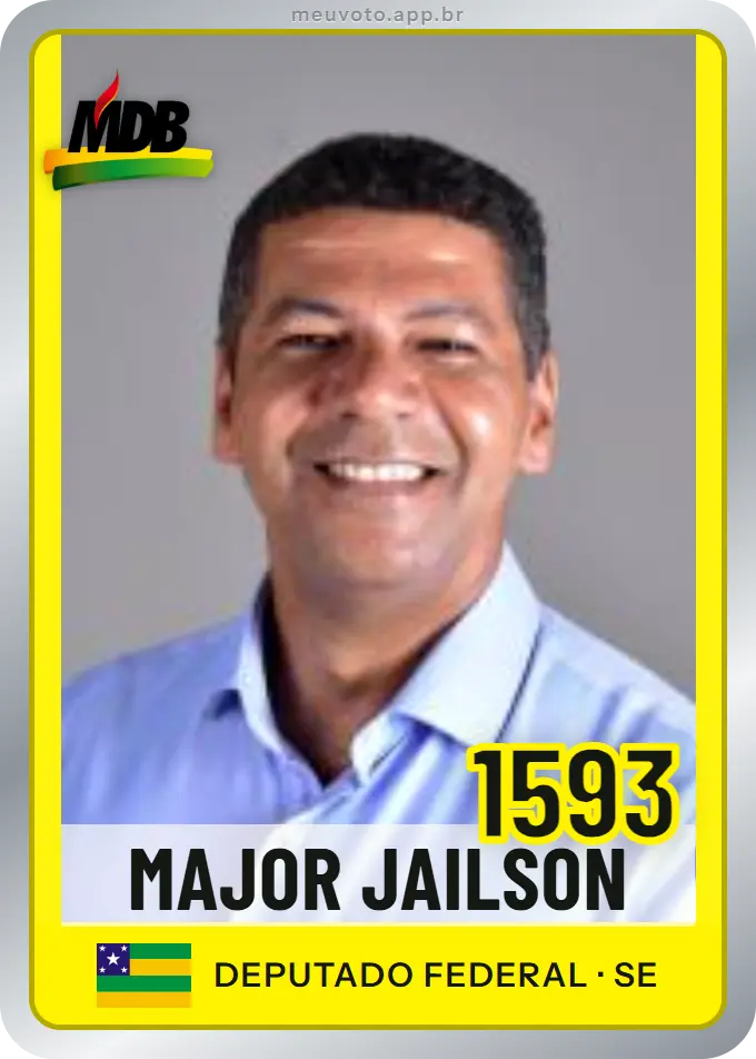 Carta de Major Jailson, número 1593, MDB