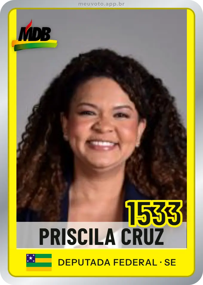 Carta de Priscila Cruz, número 1533, MDB