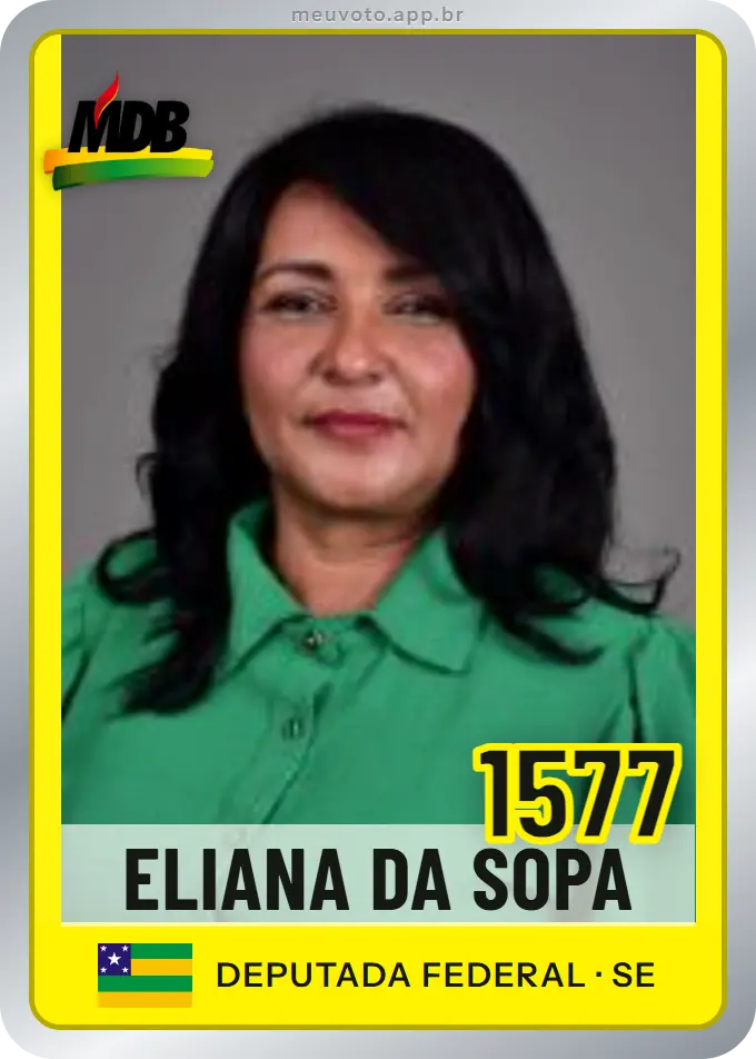 Carta de Eliana da Sopa, número 1577, MDB