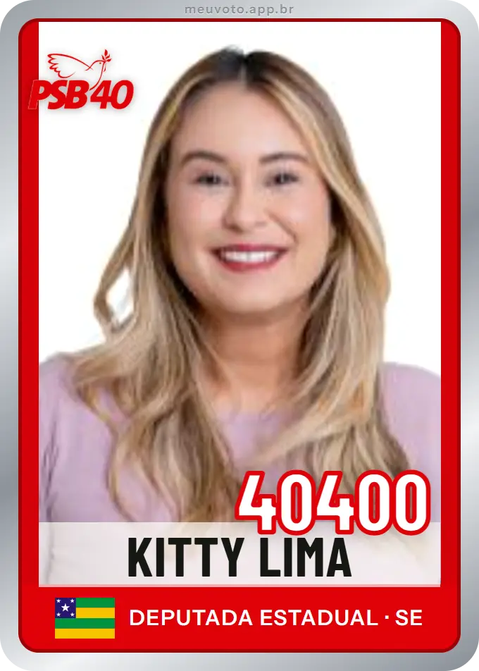 Carta de Kitty Lima, número 40400, PSB