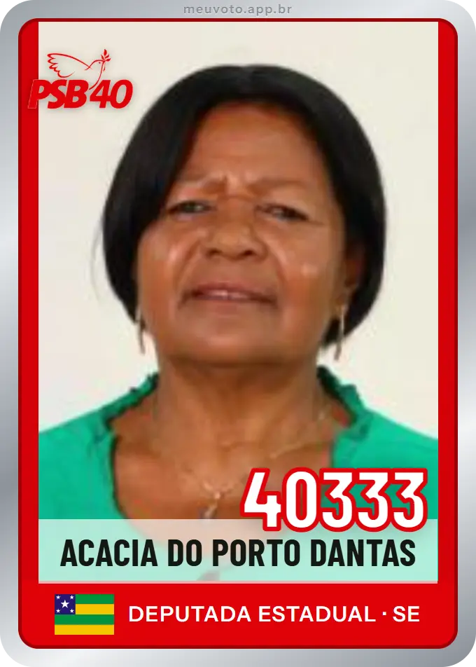 Carta de Acacia do Porto Dantas, número 40333, PSB