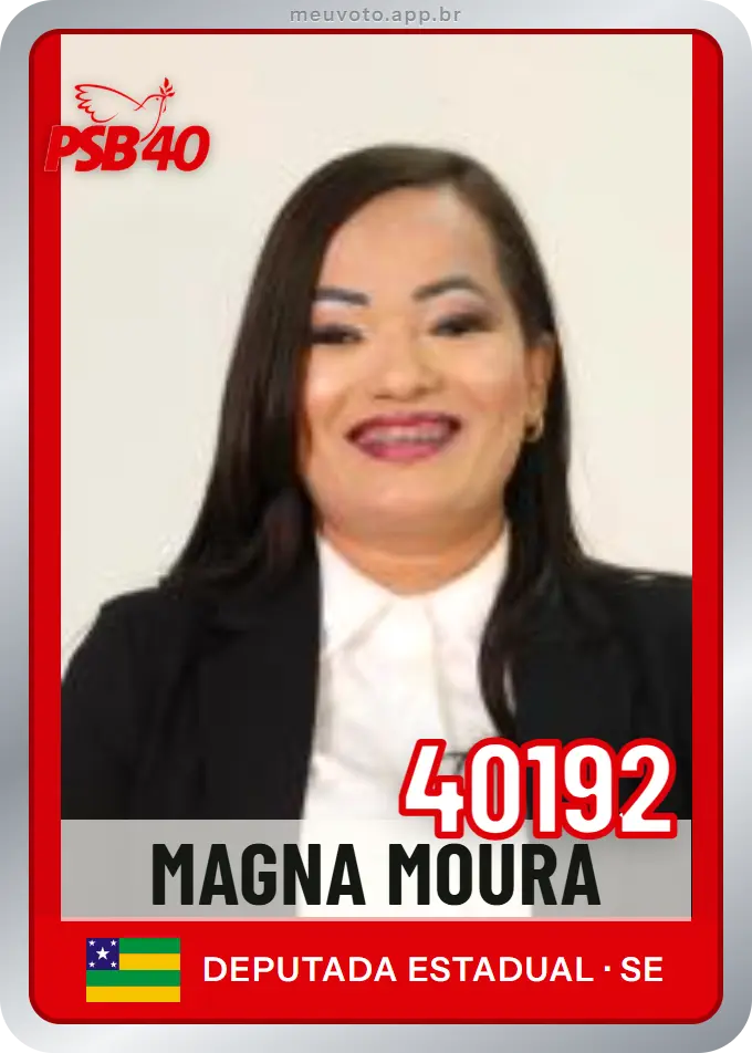 Carta de Magna Moura, número 40192, PSB