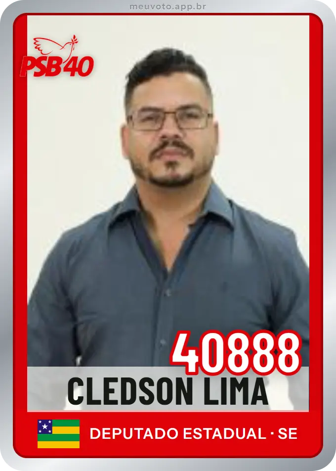 Carta de Cledson Lima, número 40888, PSB
