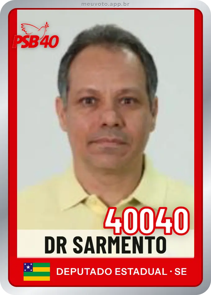 Carta de Dr Sarmento, número 40040, PSB