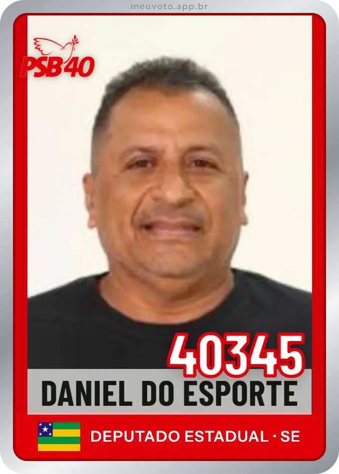 Carta de Daniel do Esporte, número 40345, PSB