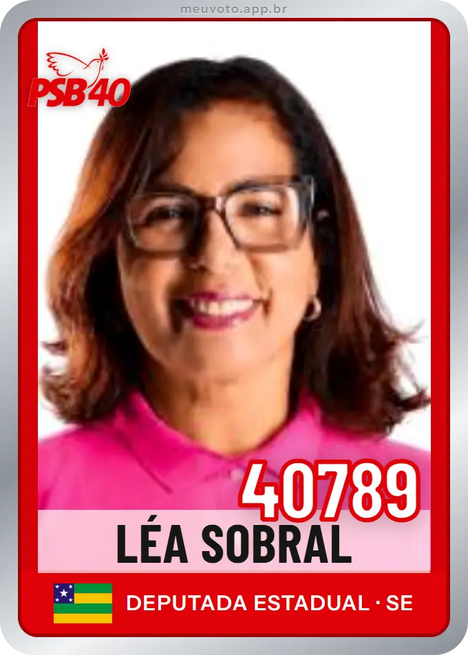Carta de Léa Sobral, número 40789, PSB