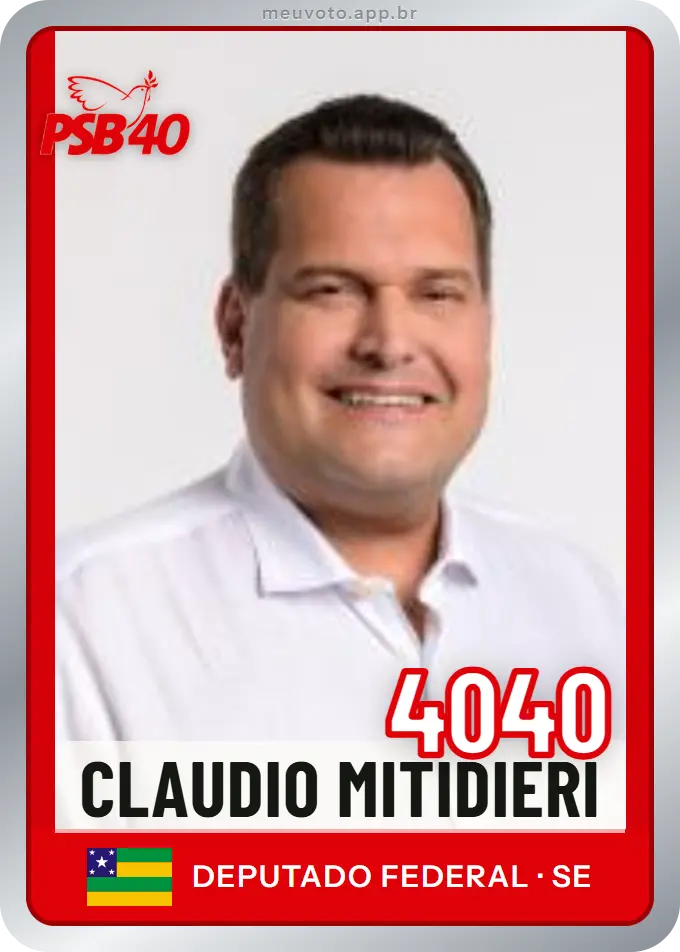 Carta de Claudio Mitidieri, número 4040, PSB