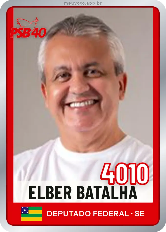 Carta de Elber Batalha, número 4010, PSB