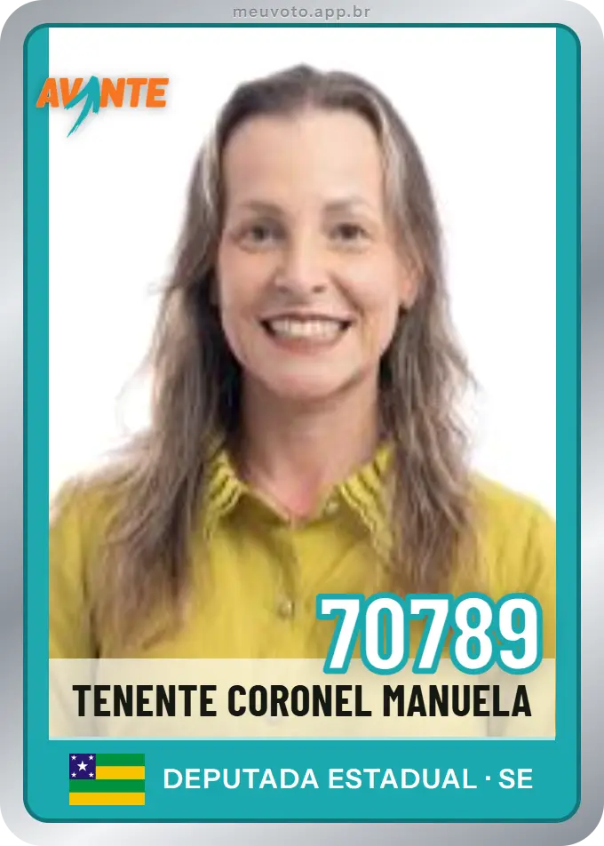 Carta de Tenente Coronel Manuela, número 70789, Avante