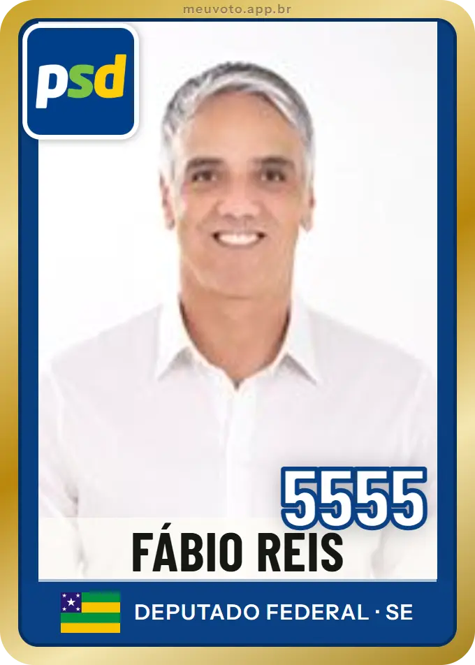 Carta de Fábio Reis, número 5555, PSD