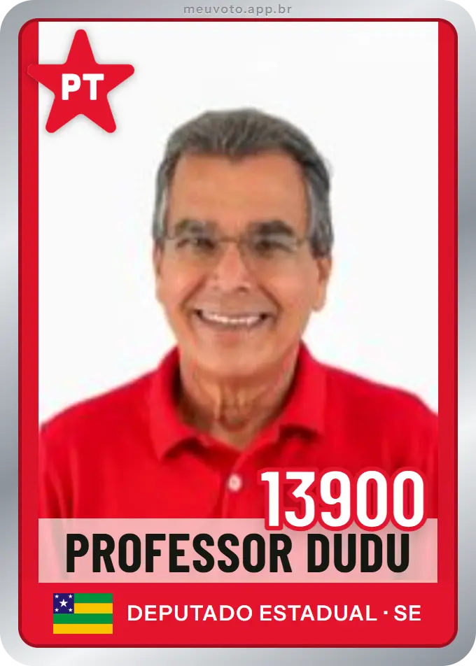 Carta de Professor Dudu, número 13900, PT