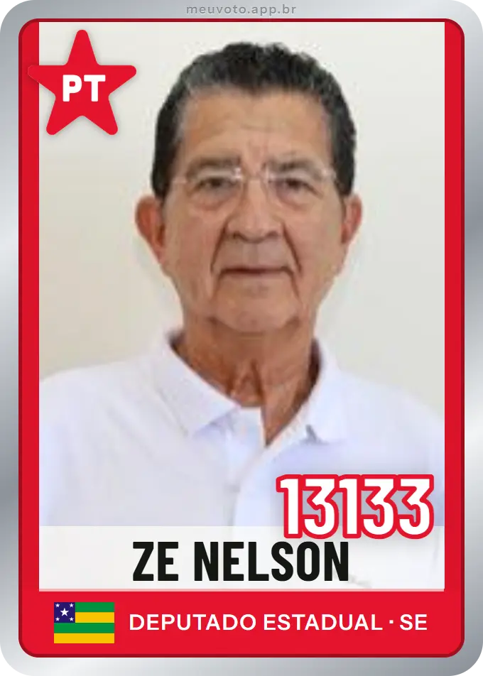 Carta de Ze Nelson, número 13133, PT