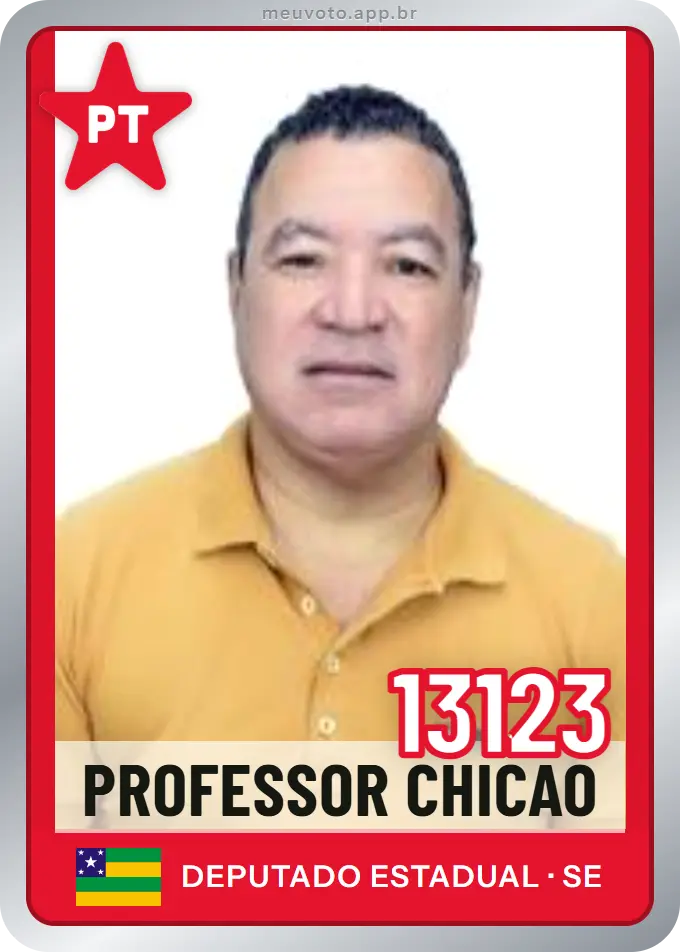 Carta de Professor Chicao, número 13123, PT