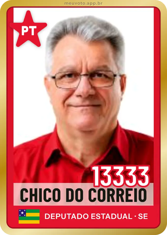 Carta de Chico do Correio, número 13333, PT