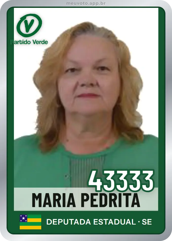 Carta de Maria Pedrita, número 43333, PV