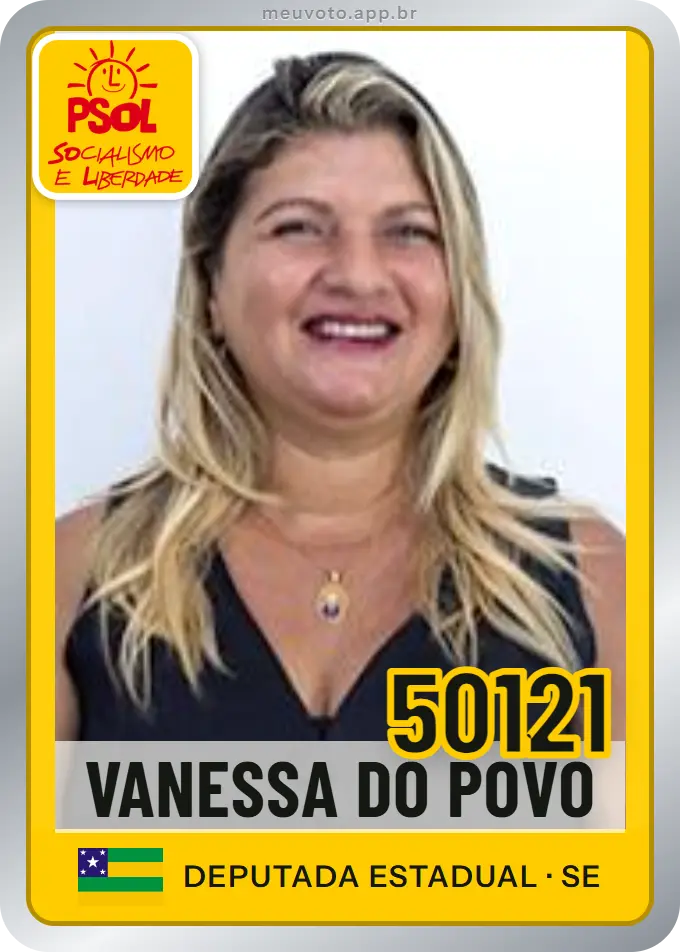 Carta de Vanessa do Povo, número 50121, PSOL