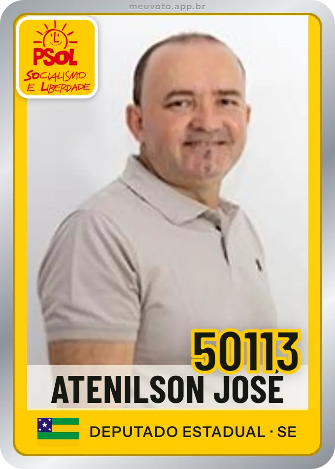 Carta de Atenilson José, número 50113, PSOL