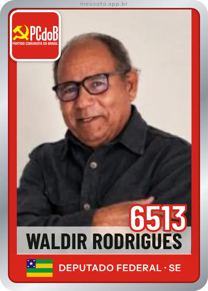 Carta de Waldir Rodrigues, número 6513, PCdoB