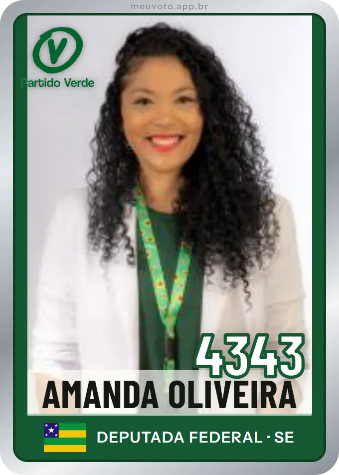 Carta de Amanda Oliveira, número 4343, PV