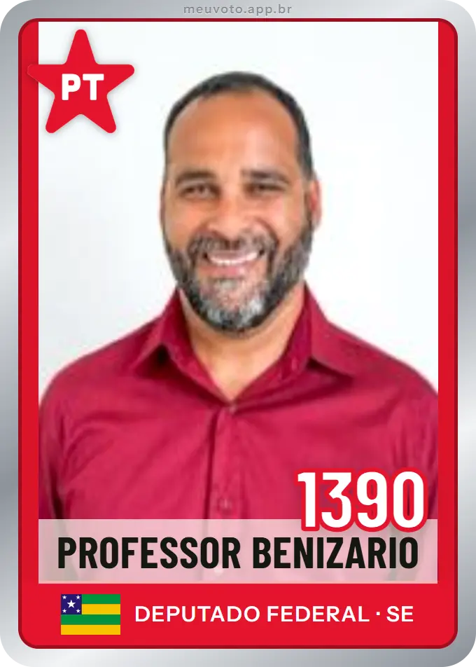 Carta de Professor Benizario, número 1390, PT