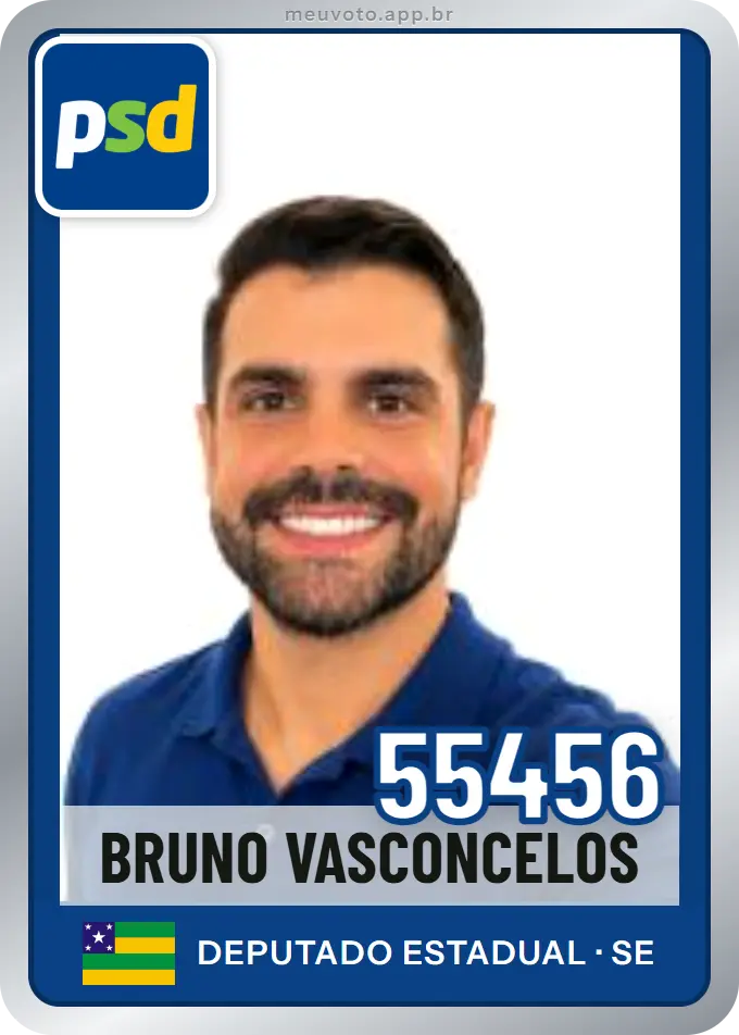 Carta de Bruno  Vasconcelos, número 55456, PSD