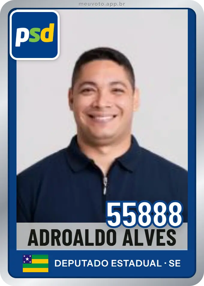 Carta de Adroaldo Alves, número 55888, PSD
