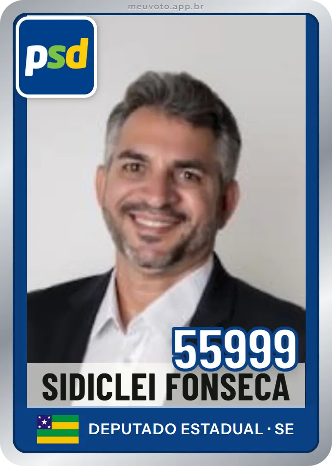 Carta de Sidiclei Fonseca, número 55999, PSD