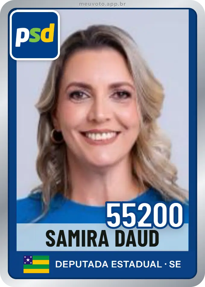 Carta de Samira Daud, número 55200, PSD