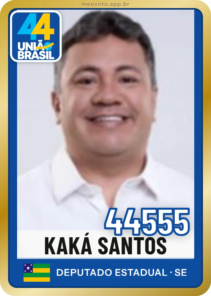 Carta de Kaká Santos, número 44555, União