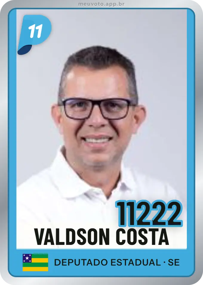 Carta de Valdson Costa, número 11222, PP