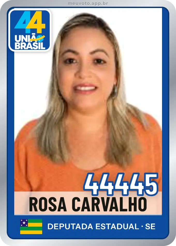 Carta de Rosa Carvalho, número 44445, União