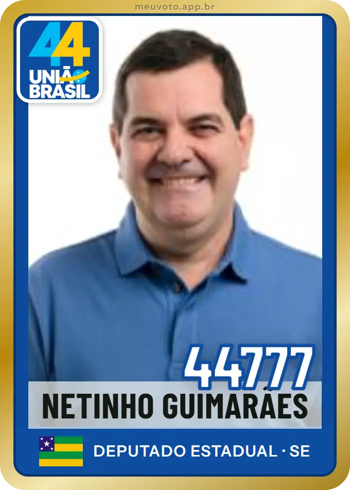 Carta de Netinho Guimarães, número 44777, União