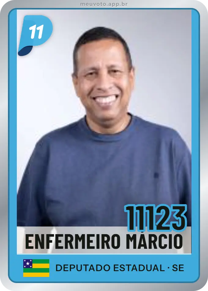 Carta de Enfermeiro Márcio, número 11123, PP