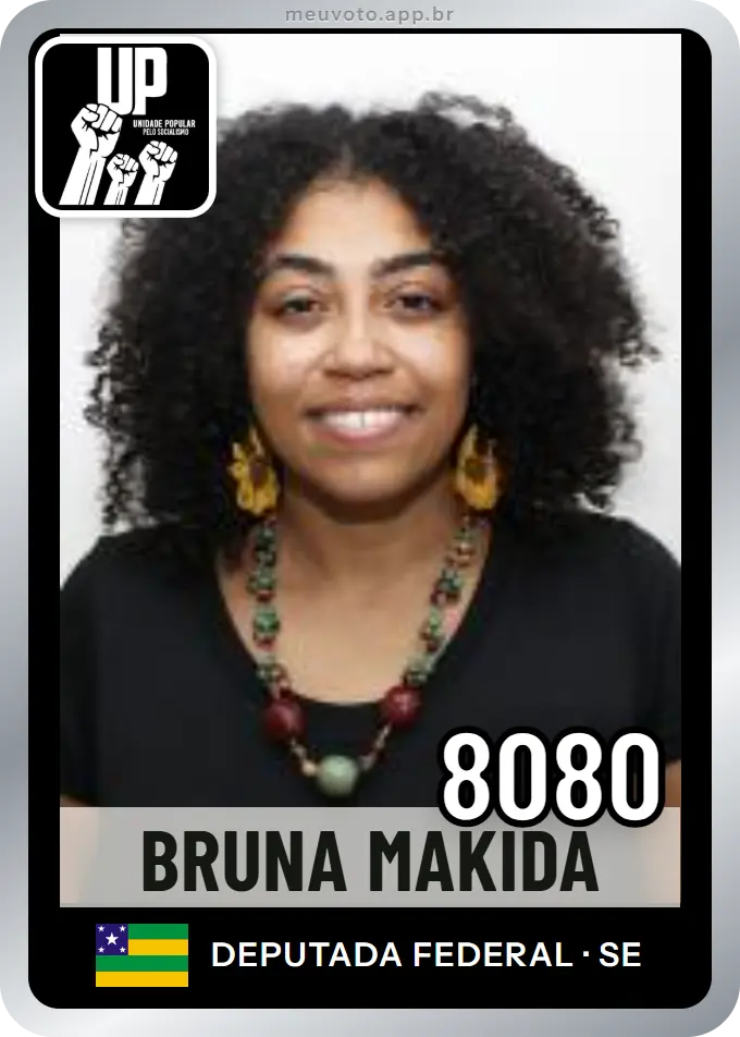 Carta de Bruna Makida, número 8080, UP