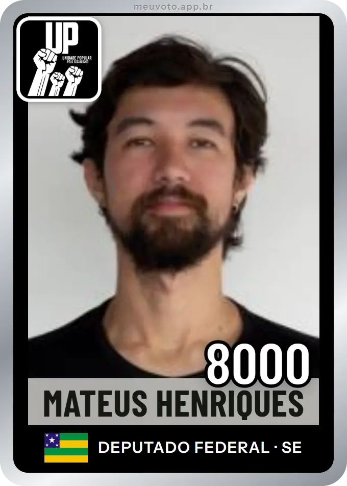 Carta de Mateus Henriques, número 8000, UP
