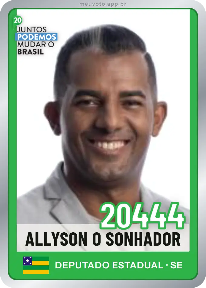 Carta de Allyson O Sonhador, número 20444, Podemos