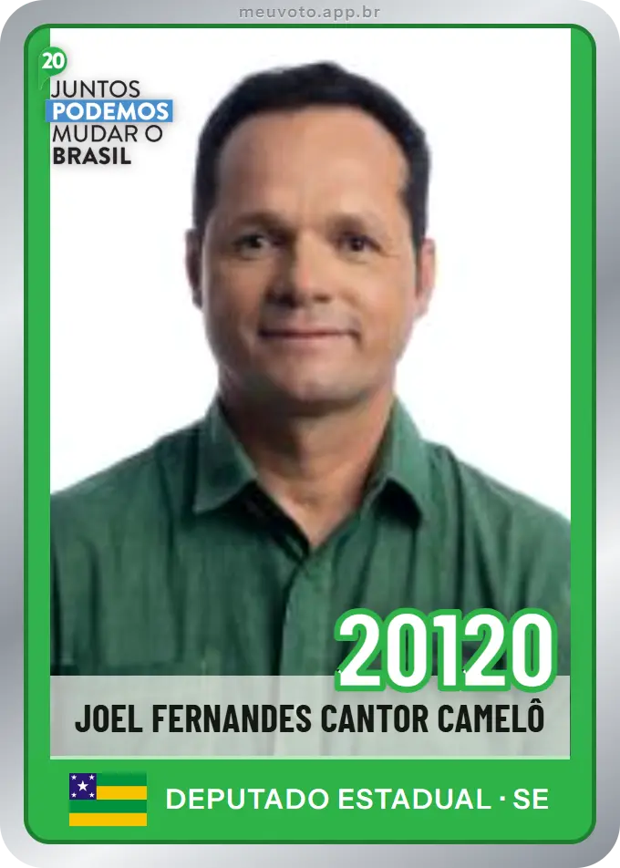 Carta de Joel Fernandes Cantor Camelô, número 20120, Podemos