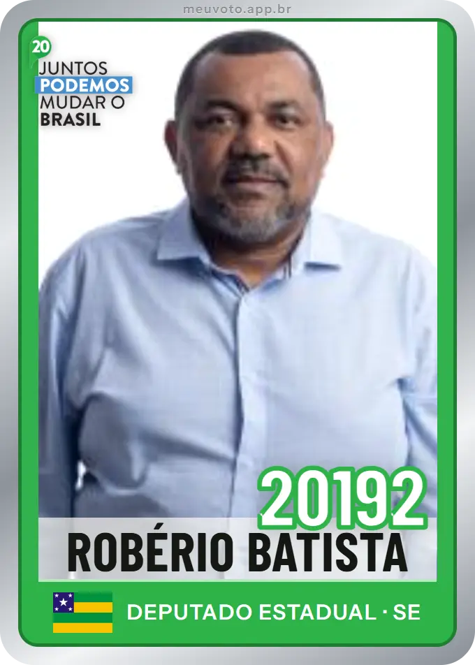 Carta de Robério Batista, número 20192, Podemos