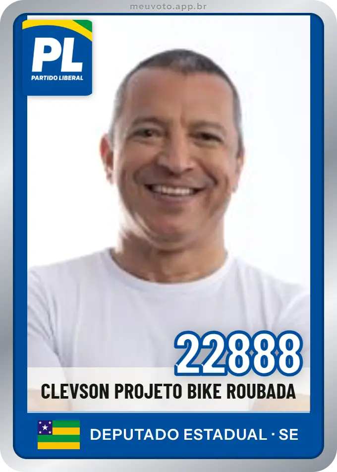 Carta de Clevson Projeto Bike Roubada, número 22888, PL