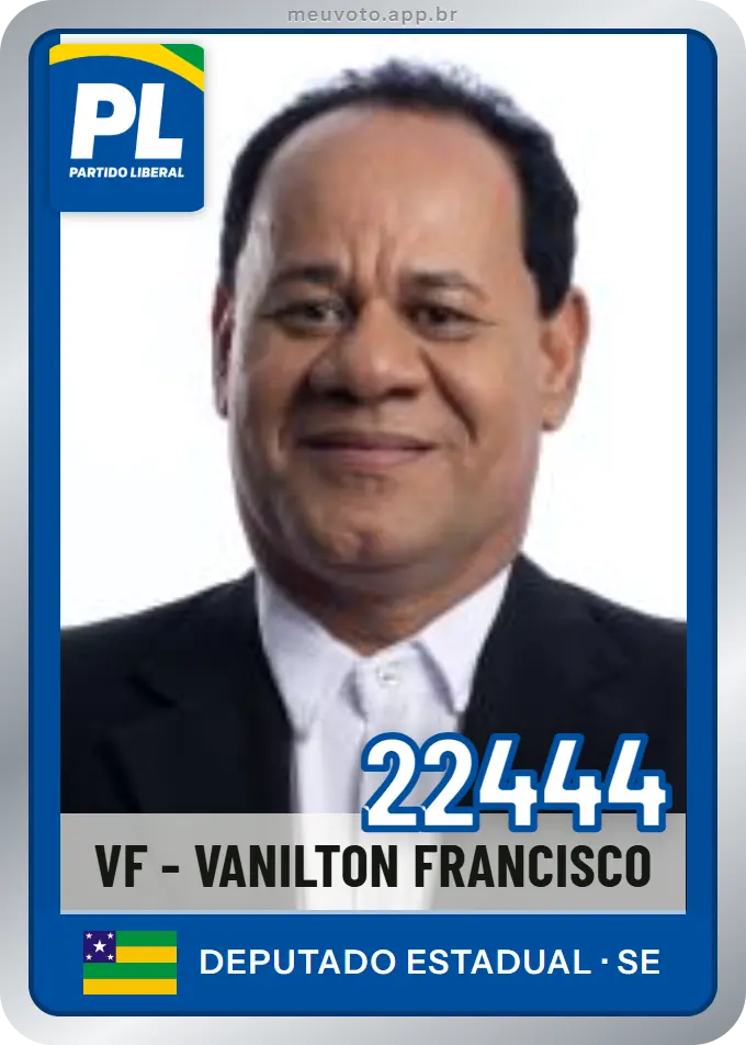 Carta de Vf - Vanilton Francisco, número 22444, PL