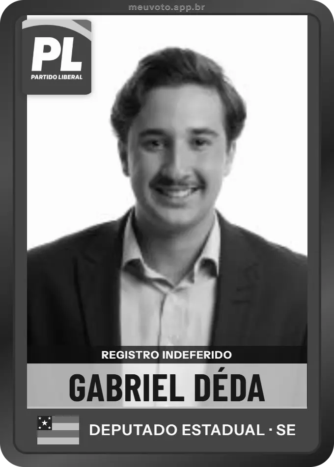 Carta de Gabriel Déda, PL. Teve o registro indeferido pelo TSE e não vai à urna.